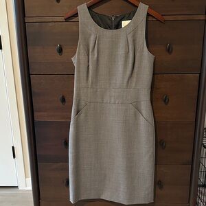 J. Crew Suiting Elegant Gray Sleeveless Dress